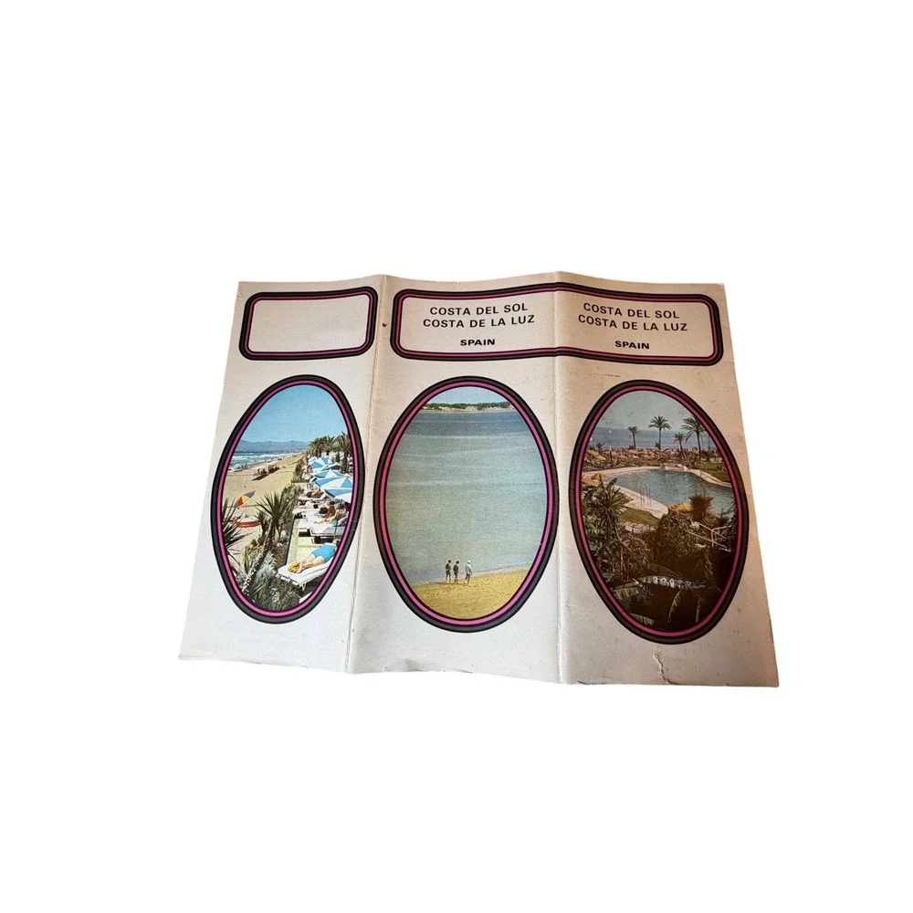 Vintage 1973 Spain Travel Brochure Costa del Sol‎ Costa de la Luz Tourism